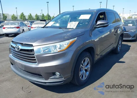 2015 Toyota Highlander Xle V6 from USA, damaged, VIN 5TDKKRFH7FS082643